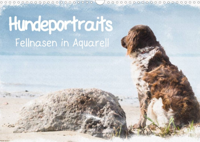 Hundeportraits Aquarell Kalender