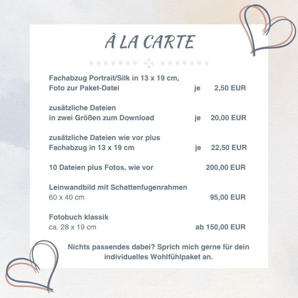 Fotopreise a la carte